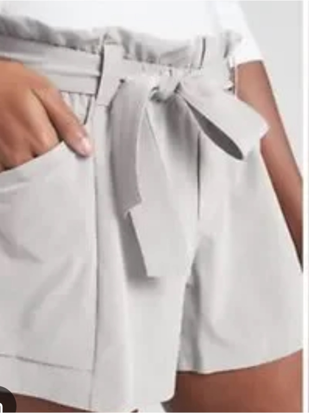 Athleta Skyline II Short Light Gray Size 2 - Picture 3 of 8